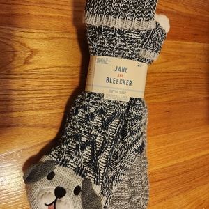 2 Jane & Bleecker Slipper Socks Sz4-10 women